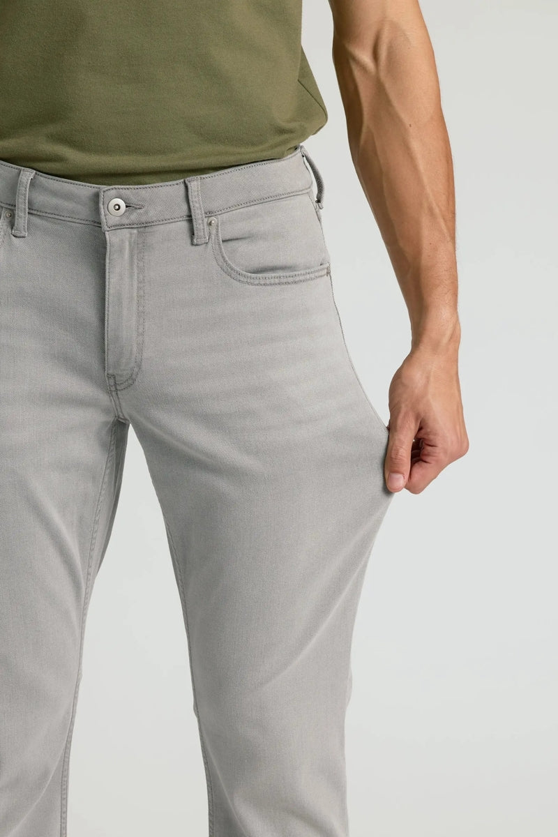 Faire,True Classic, True Classic Medium Grey Wash Straight Comfort Stretch Jeans, Grey, 34W-30L-Tag34