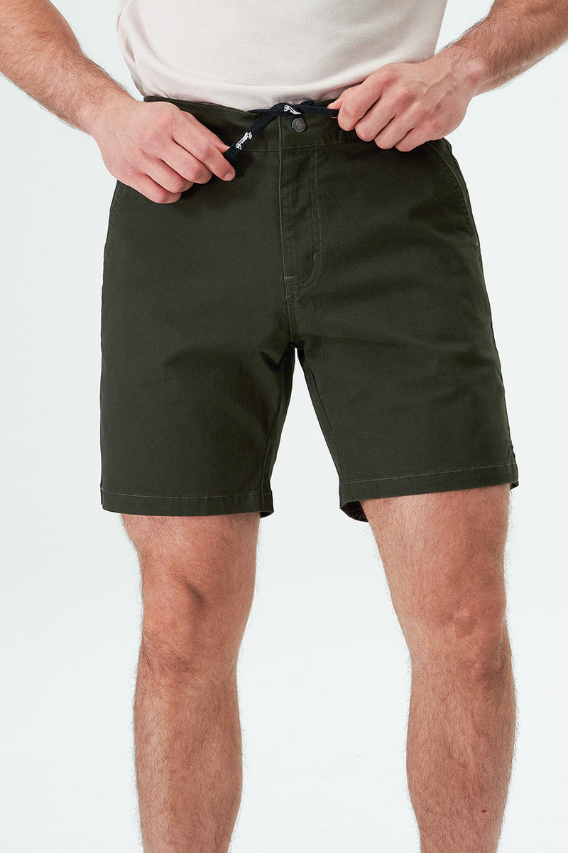 Eubi Olive Green 7" Advanced Chino Shorts