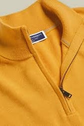 Wholesale,Charles Tyrwhitt, Charles Tyrwhitt Yellow Pure Merino Wool Qtr Zip, Yellow, Medium-42-TagM