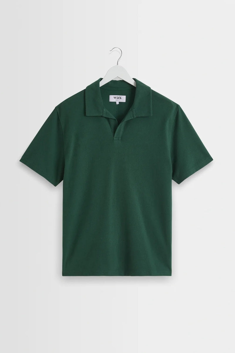 Wholesale,Wax London, Wax London Dark Green Textured Organic Cotton Polo, Green, Medium-43-TagMLarge-45-TagLExtra Large-47-TagXL