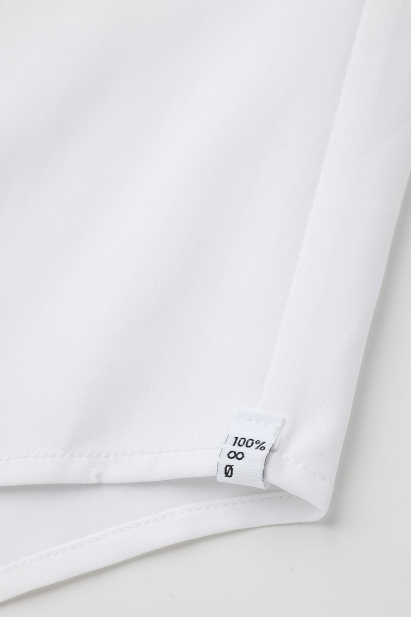 Direct From Brand,FYNE, FYNE White Moisture Absorption Slim Fit Dress Shirt, White, Large-43-TagL