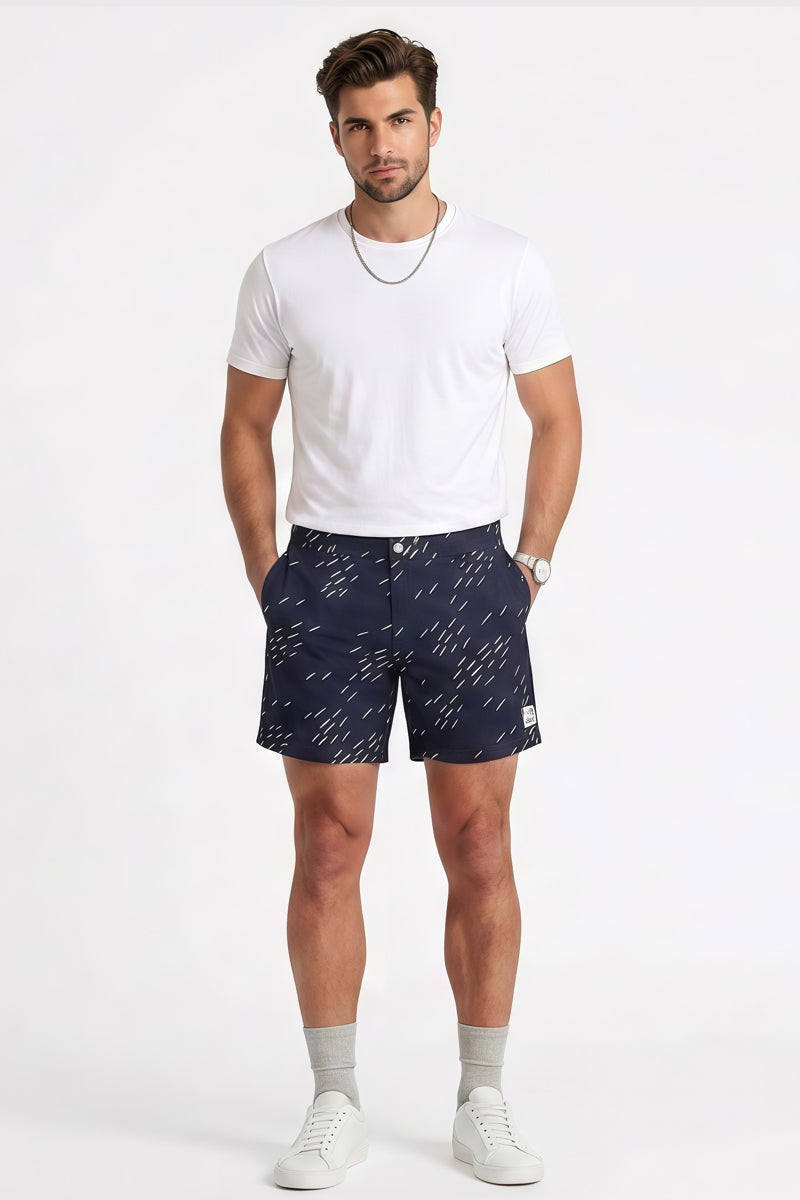 Wholesale,Public Beach, Public Beach Navy Performance Fish Print  6