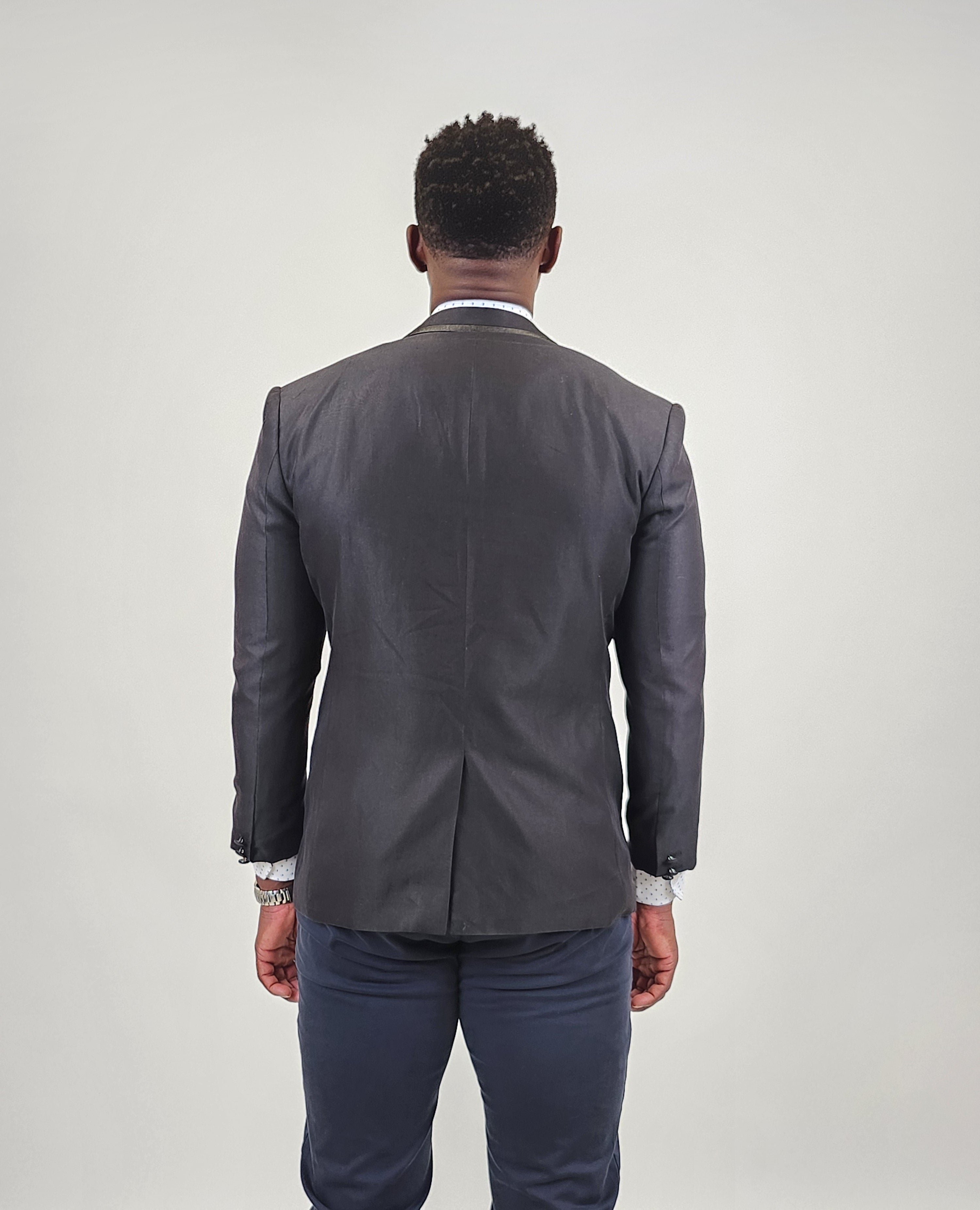 Other,Venice, Venice Black with Satin Details Faille Blazer, Black, Medium-44-Tag50Large-46-Tag52