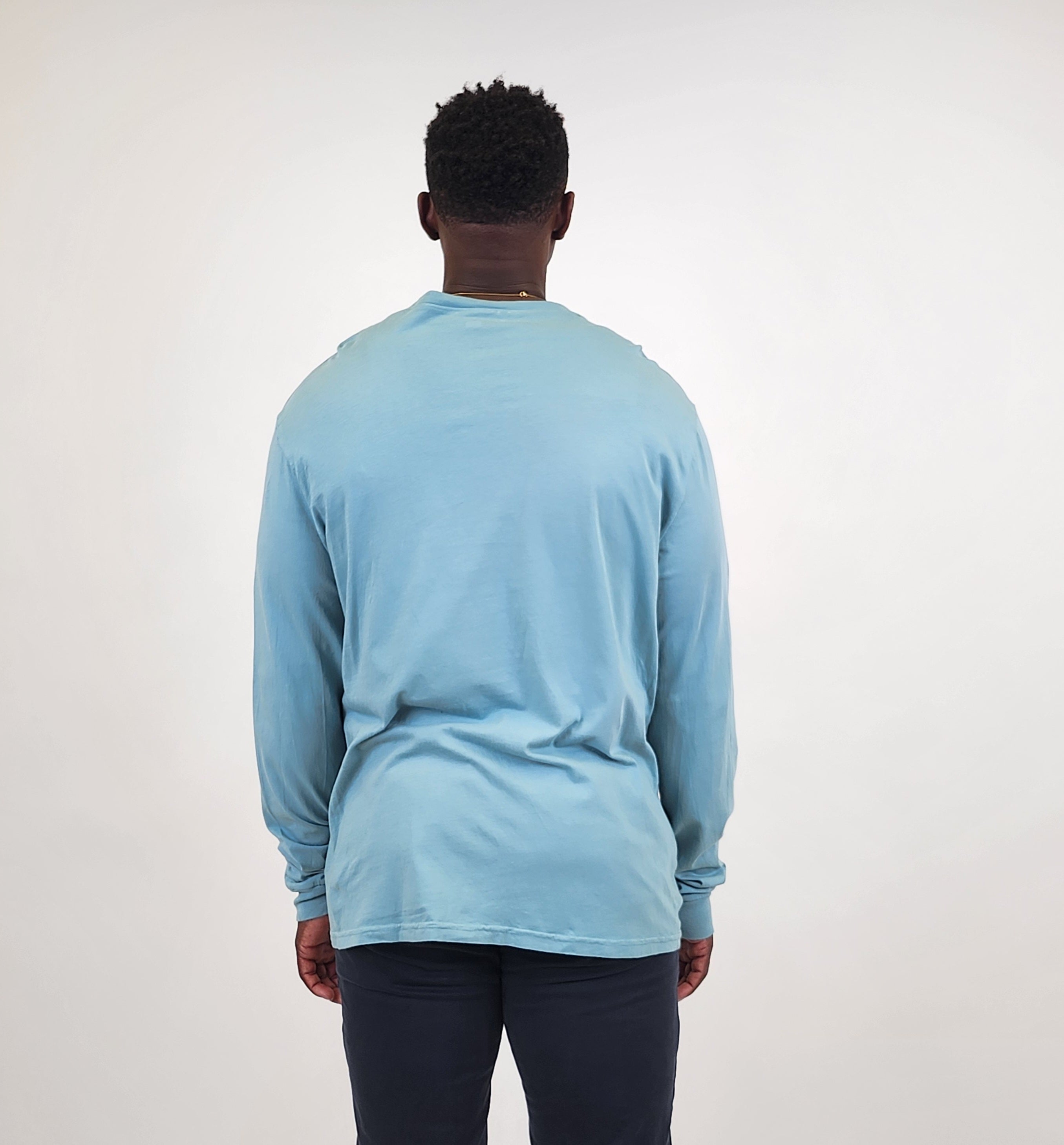 Wholesale,Original Paperbacks, Original Paperbacks Turquoise Long Sleeve Henley, Blue, Extra Extra Large-47-TagXXL