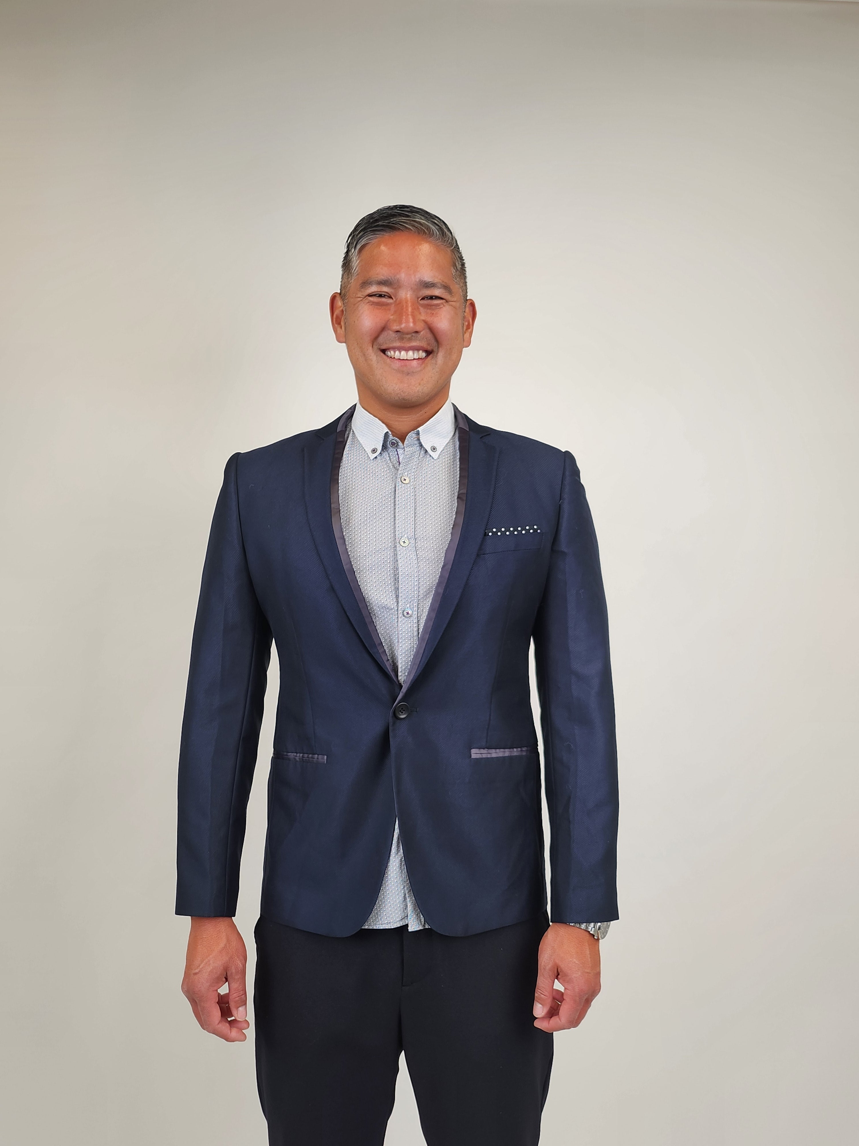 Other,Venice, Venice Navy Polka Dot Blazer, Blue, Small-43-Tag50