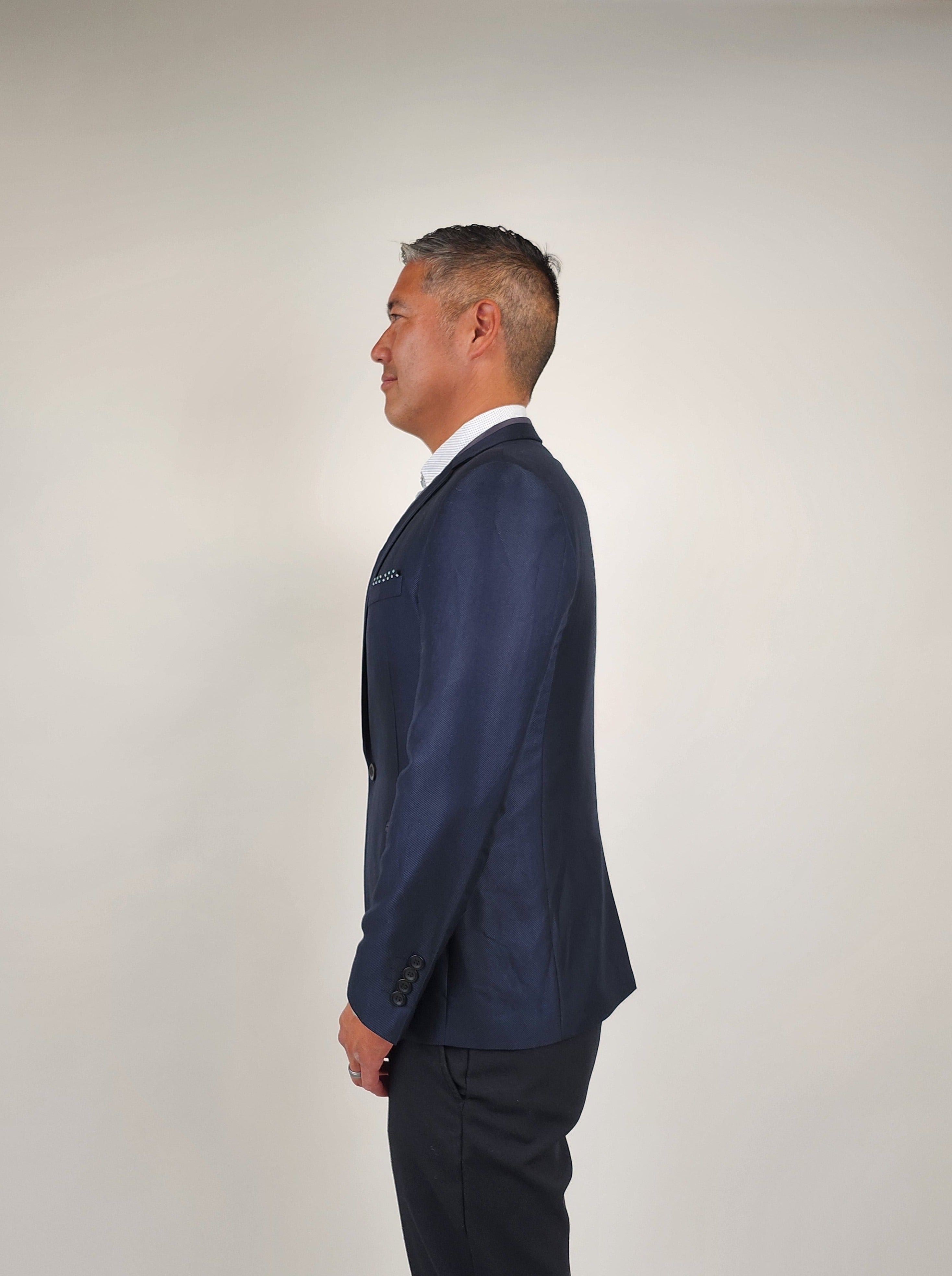 Other,Venice, Venice Navy Polka Dot Blazer, Blue, Small-43-Tag50