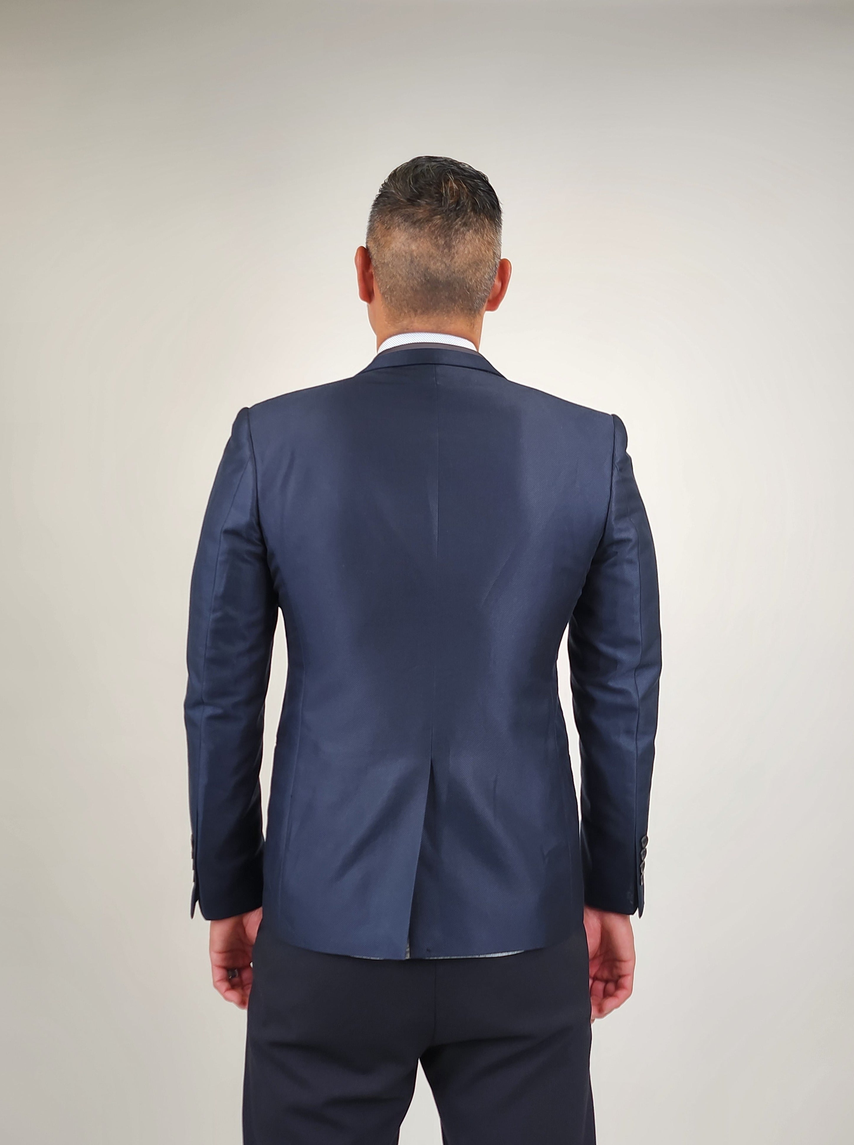 Other,Venice, Venice Navy Polka Dot Blazer, Blue, Small-43-Tag50