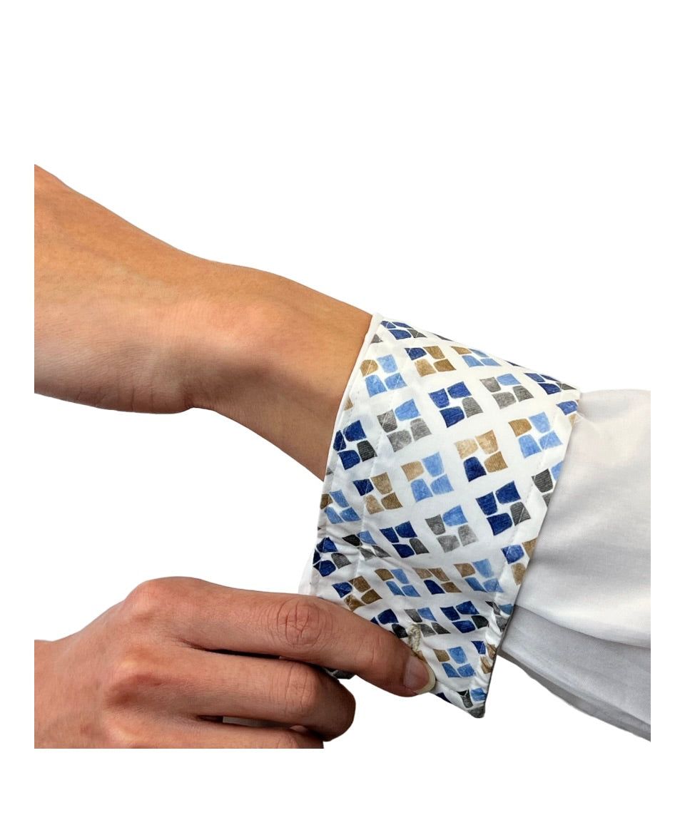 Brand Partner,R2 Amsterdam, R2 Amsterdam White 100% Organic Cotton Long Sleeve Shirt with Cup Print Contrast, White, Small-41-Tag39Extra Extra Large-54-Tag46