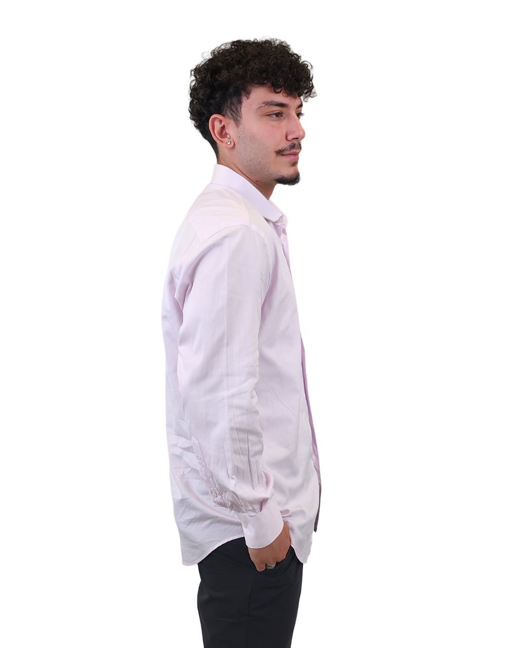 RealReal,David August, David August Light Pink Long Sleeve Dress Shirt, Pink, Large-45-TagXL