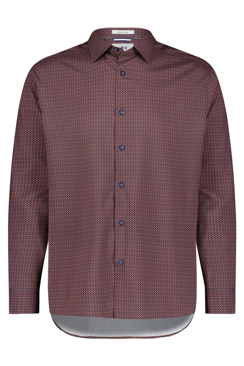 Wholesale,Luchiano Visconti, American Heritage Red/Navy Geo Multi Dot Performance Shirt, Red, Extra Extra Large-54-TagXXL