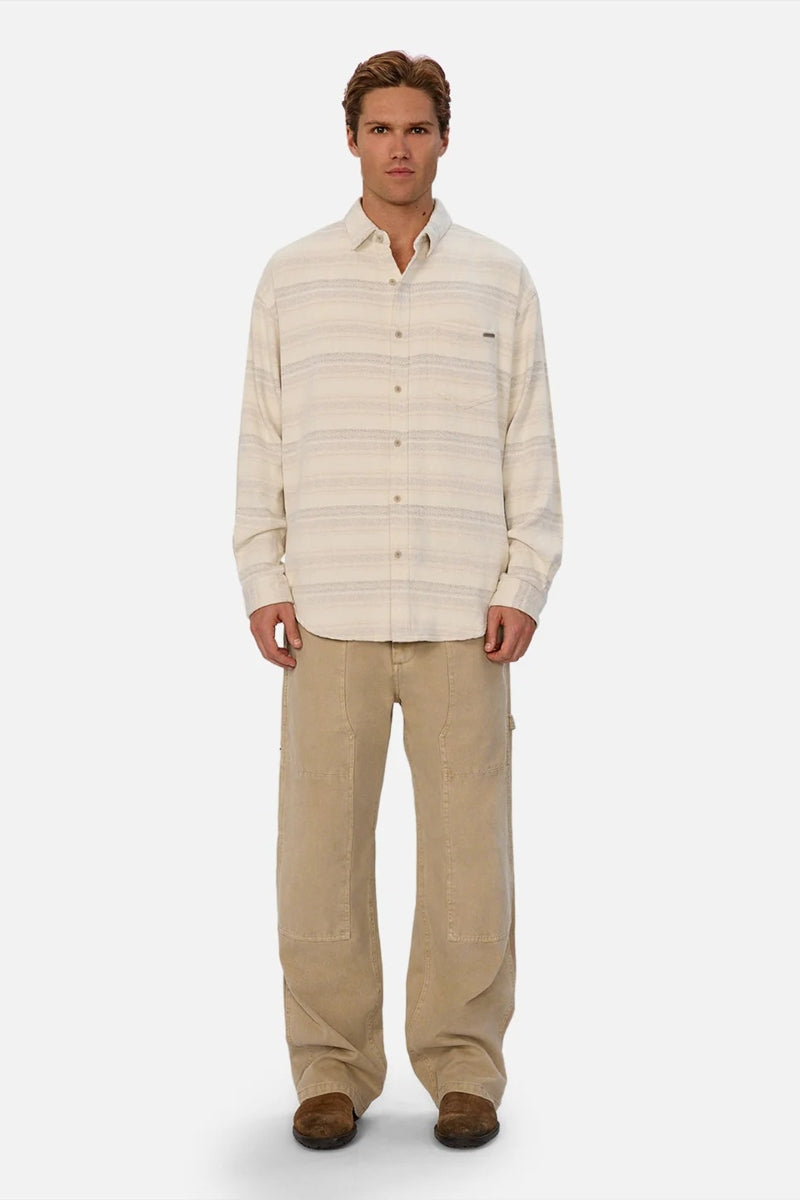 Wholesale,INDUSTRIE AUSTRALIA, INDUSTRIE AUSTRALIA Beige Combo Soft Overshirt, Cream, Medium-48-TagM