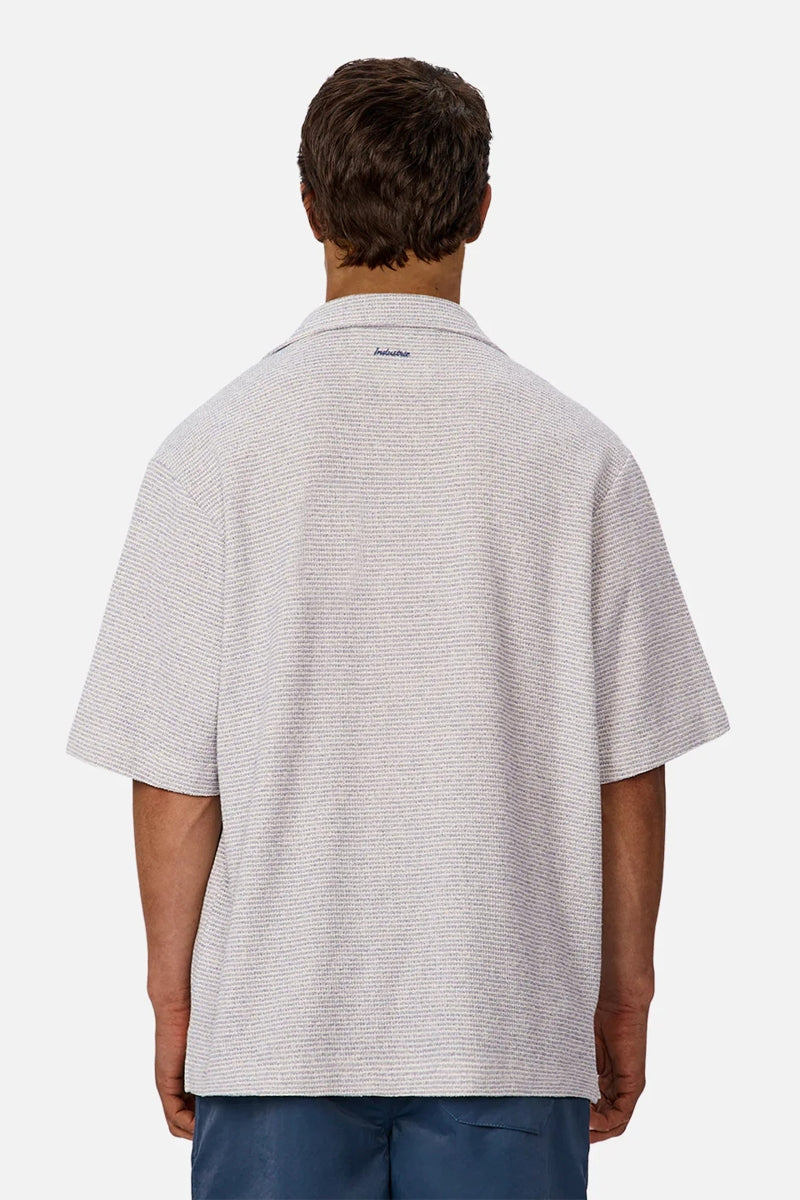 Wholesale,INDUSTRIE AUSTRALIA, INDUSTRIE AUSTRALIA Blue/White Knit Textured Shirt, Blue, Large-48-TagL