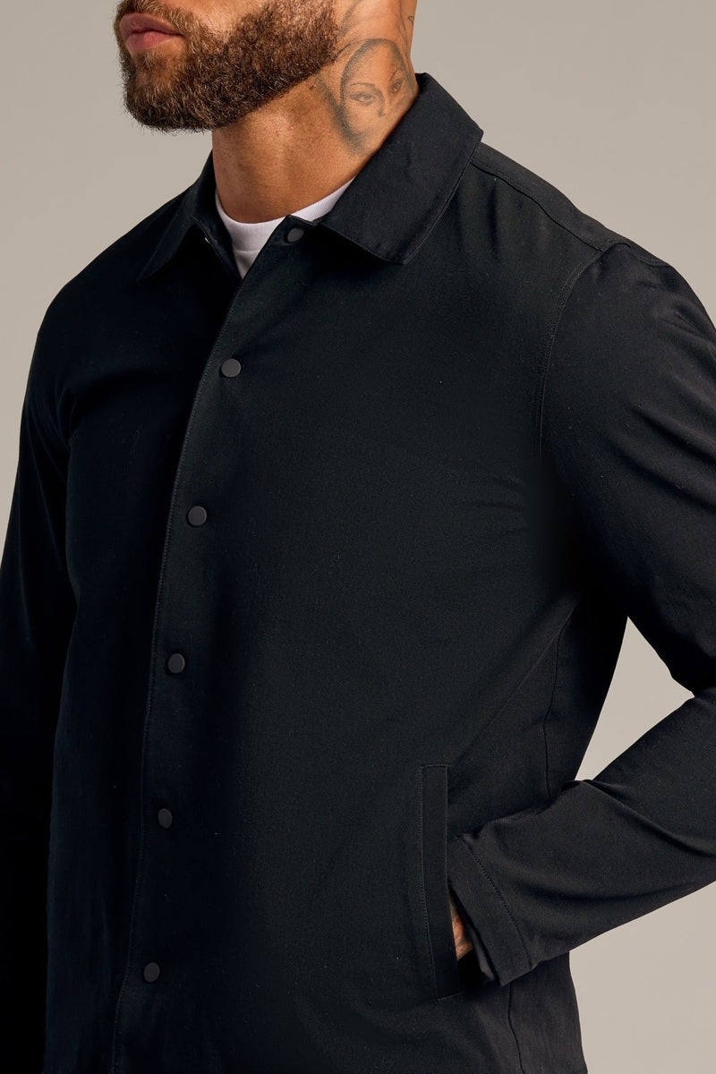 Faire,True Classic, True Classic Black Added Stretch Twill Jacket, Black, Medium-42-TagM