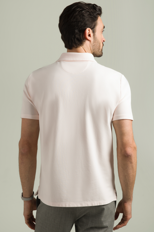 HyperNatural Light Pink Premium Bio-performance El Capitán Classic Fit Micro-Pique Polo with Hyper-Cool Jade