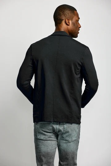 Wholesale,Easy Mondays, Easy Mondays Black Soft Knit Blazer, Black, Small-42-TagSMedium-44-TagMLarge-46-TagLExtra Large-48-TagXLExtra Extra Large-50-TagXXL