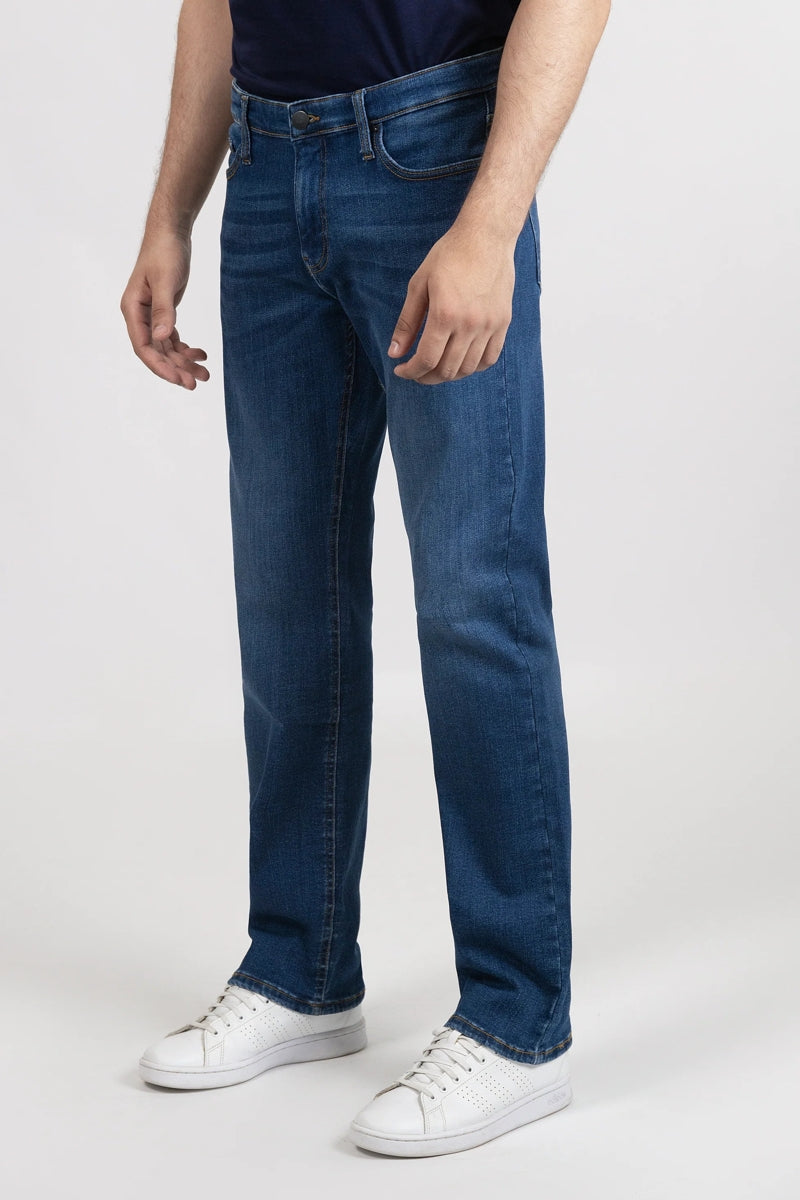 Wholesale,Brisk, Brisk Blue Straight Fit Super Stretch Jeans, Blue, 32W-33L-Tag32