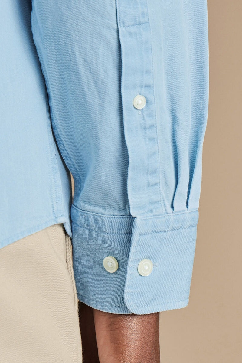 Wholesale,Charles Tyrwhitt, Charles Tyrwhitt Light Blue Denim Shirt, Blue, Large-45-TagL
