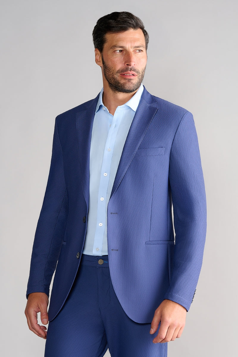 Wholesale,Twillory, Twillory Blue 360° Airflow Performance Textured Blazer, Blue, Small-38-Tag38