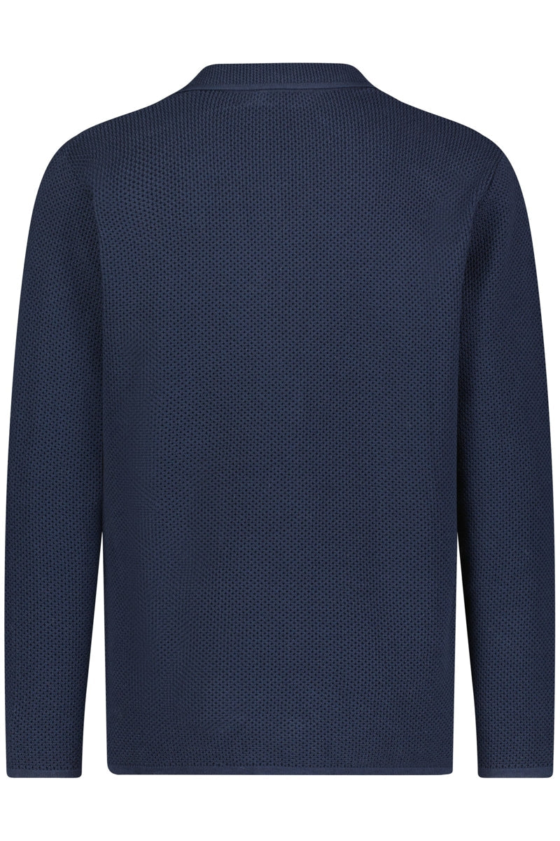 Wholesale,American Heritage, American Heritage Navy Jacquard Sweater Cardigan, Blue, Large-46-TagL