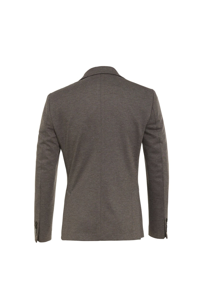 Wholesale,Luchiano Visconti, Luchiano Visconti Coffee Knit Pique Performance Blazer, Brown, Large-44-Tag44