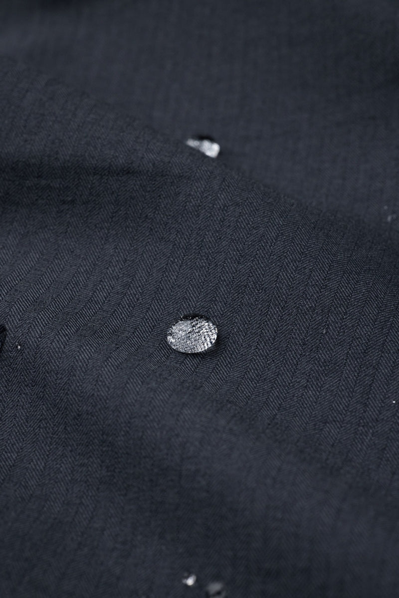 Direct From Brand,FYNE, FYNE Dark Blue Striped Water-Repellent Blazer, Blue, Large-43-TagLExtra Large-45-TagXL