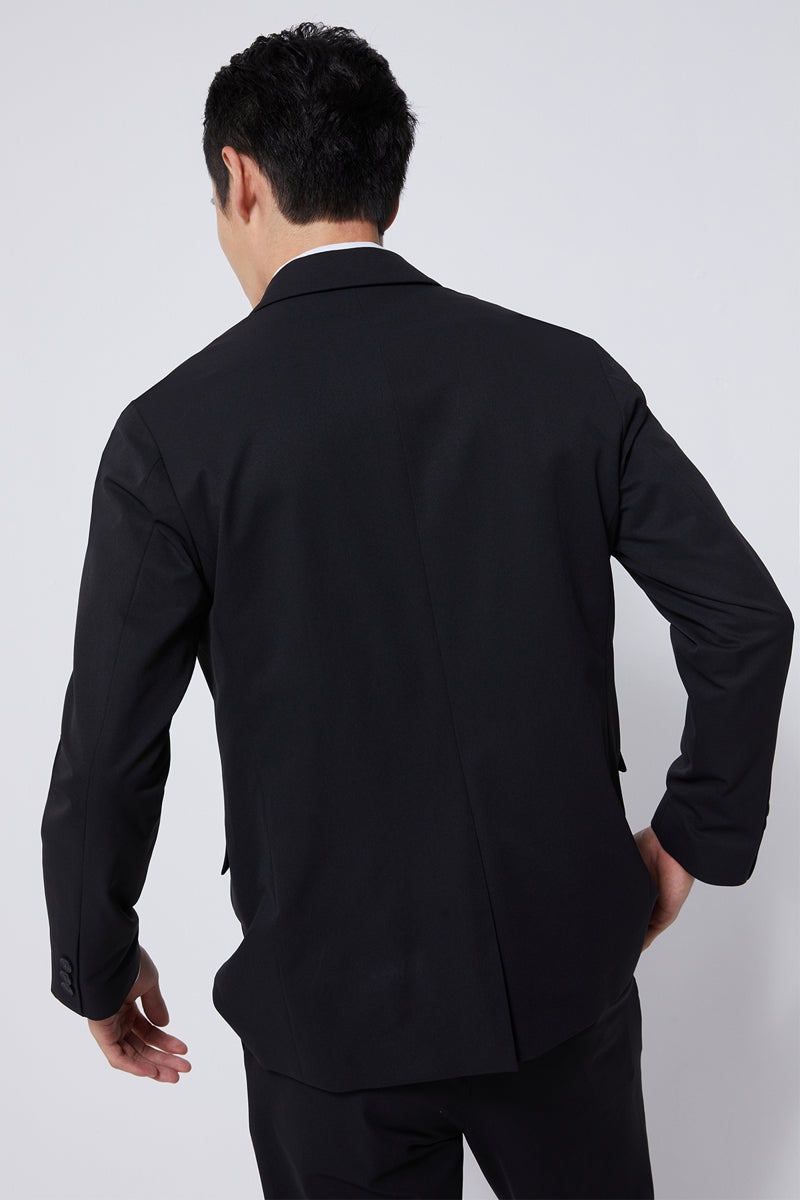 Direct From Brand,FYNE, FYNE Black Performance Water Repellent Blazer, Black, Large-42-TagL