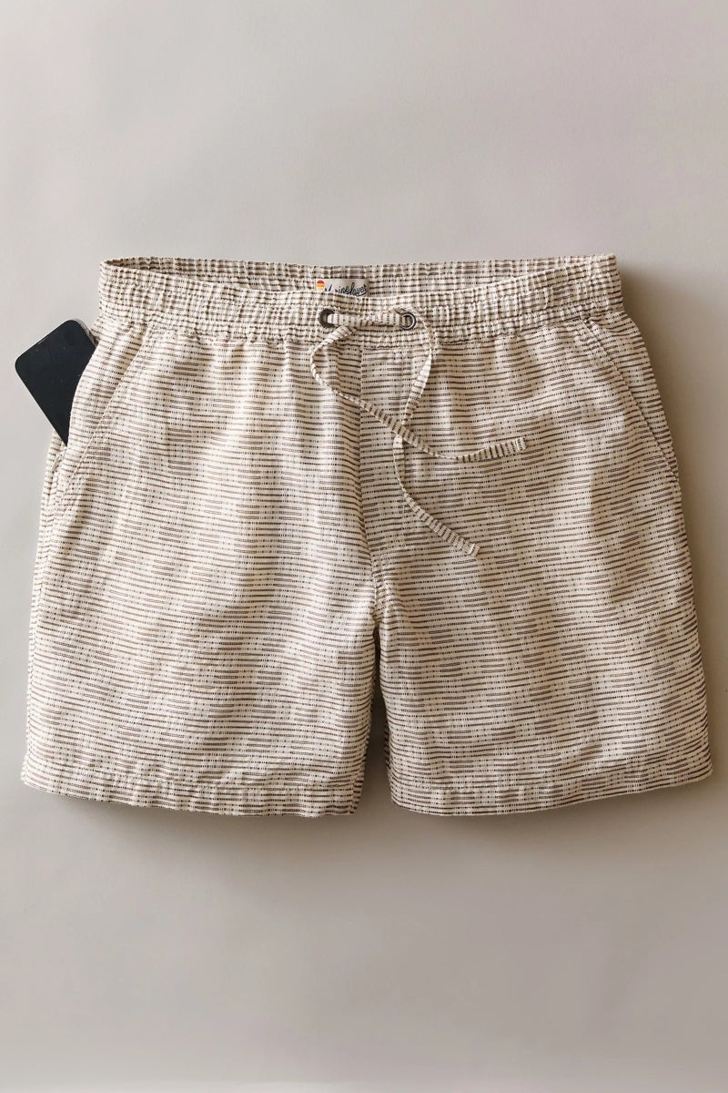 Wholesale,Marine Layer, Marine Layer Natural/Brown Check Textured Resort 6