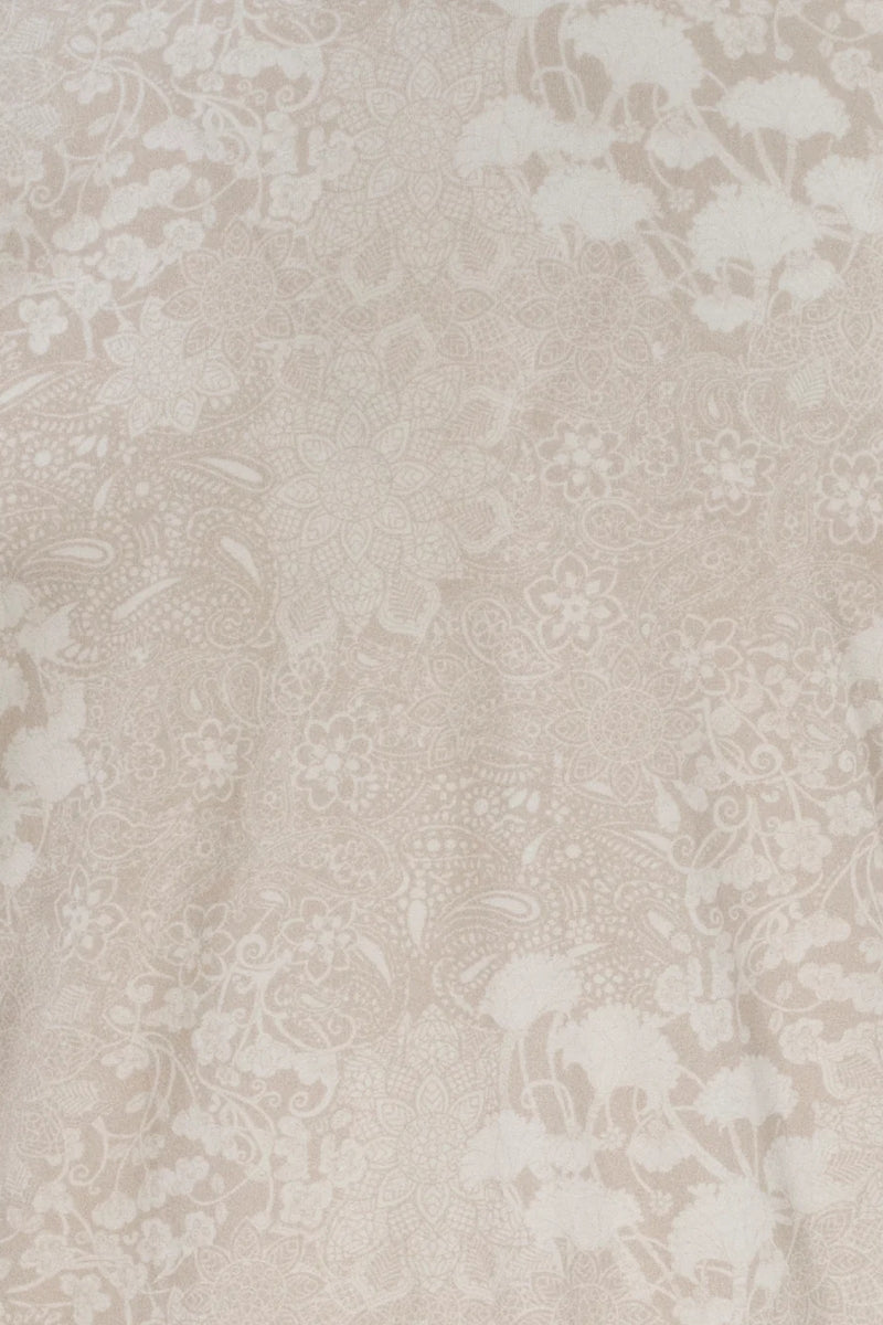 Direct From Brand,Lords of Harlech, Lords of Harlech Tan Floral V-neck Short Sleeve T-Shirt, Tan, Small-38-TagSMedium-40-TagMExtra Large-46-TagXLLarge-44-TagL