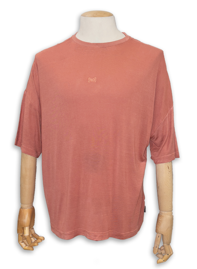 Wholesale,Reese De Luca, Reese De Luca Rust Drop Shoulder Short Sleeve Jersey T-Shirt, Brown, Extra Large-46-TagXSExtra Large-50-TagMExtra Large-52-TagLExtra Extra Large-54-TagXL