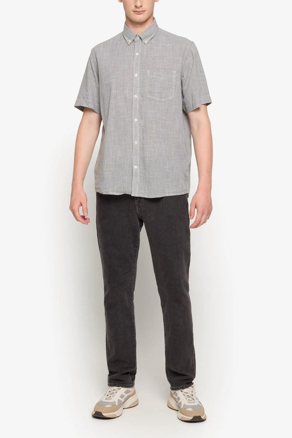 Signal Clothing Cypress Green Houndstooth Print Shirt