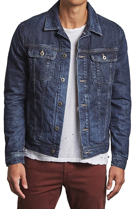 Otrium,Adriano Goldschmied, Adriano Goldschmied Lined Denim Jacket, Blue, Large-44-TagL