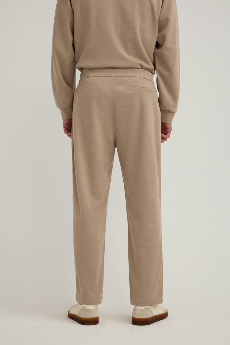 FYNE Tan Pleated Sweatpants