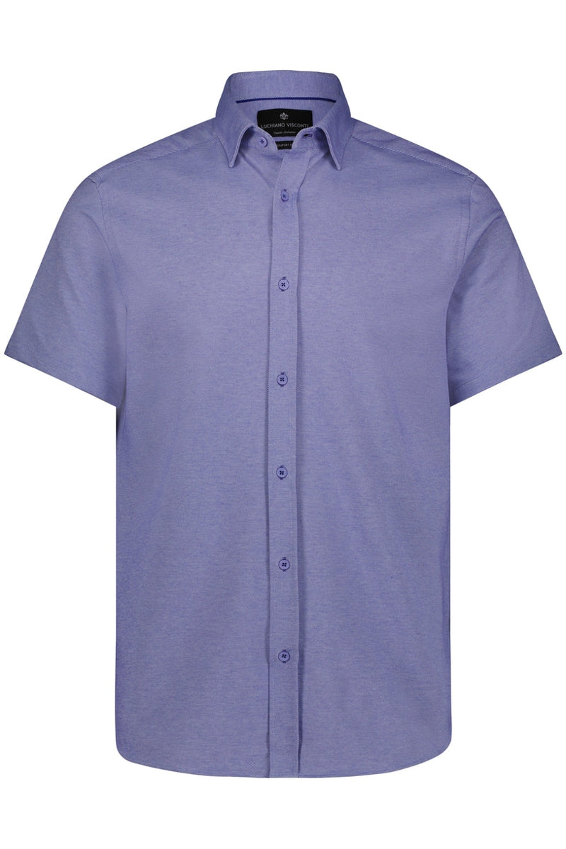 Wholesale,Luchiano Visconti, Luchiano Visconti Indigo 6-way Stretch Shirt, Blue, Extra Large-50-TagXL