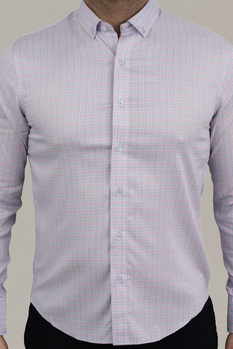 Wholesale,Twillory, Twillory Blue/Red Windowpane Untuckable Shirt, Blue, Small-40-TagSMedium-43-TagM