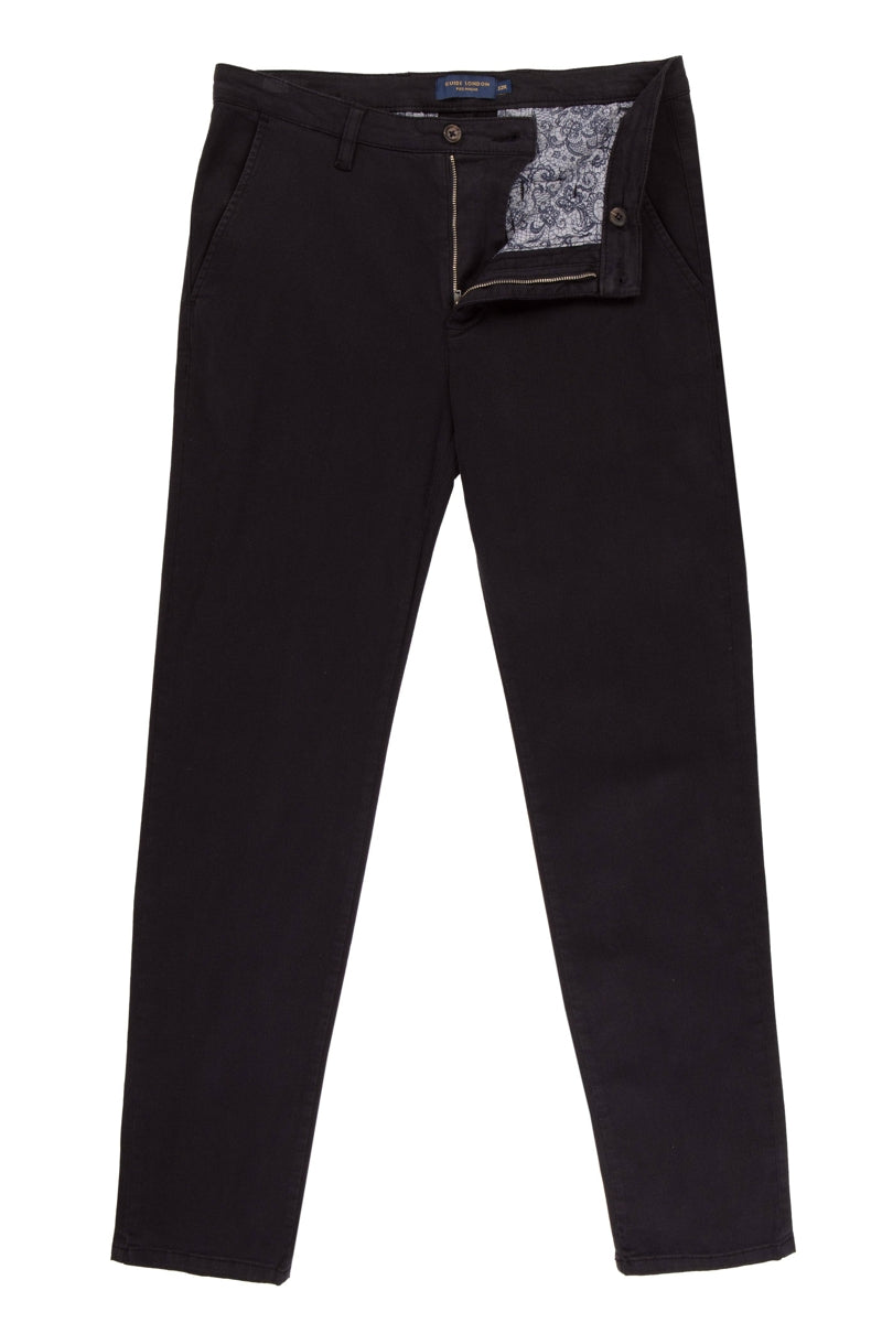 Faire,Guide London, Guide London Navy Overdyed Side Pocket Chino Pants, Blue, 30W-32L-Tag30