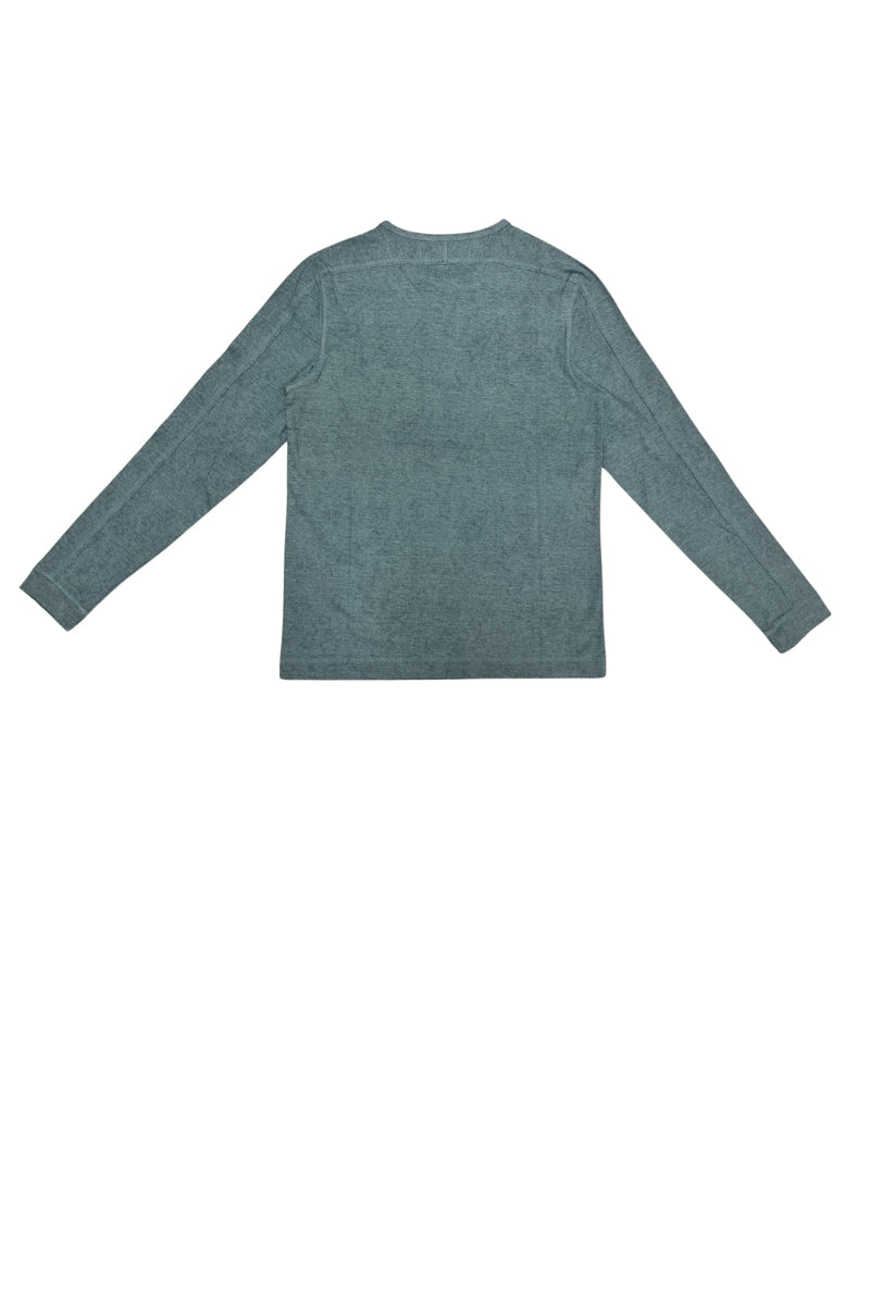Wholesale,Nicoby Age of Wisdom, Nicoby Age of Wisdom Blue Oil Wash Key Hole Henley, Blue, Large-44-TagL