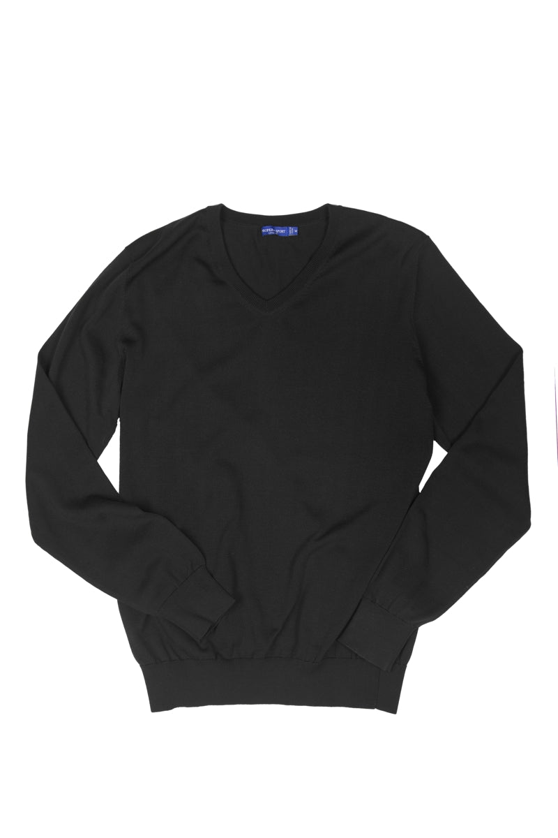 Wholesale,Proper Sport, Proper Sport Black V-Neck Sweater, Black, Large-44-TagL