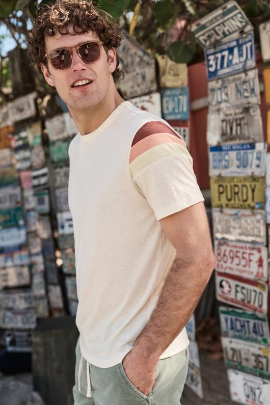 Wholesale,Marine Layer, Marine Layer Cream Recycled Vintage Slub Tee, Cream, Small-41-TagSMedium-44-TagMLarge-46-TagLExtra Large-48-TagXL