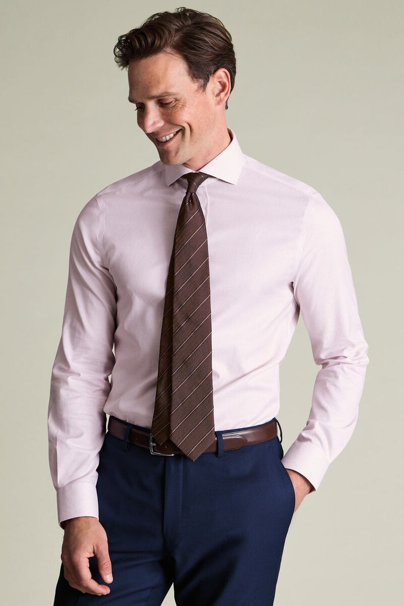 Wholesale,Charles Tyrwhitt, Charles Tyrwhitt Pink Twill Stripe Shirt, Pink, Small-40-Tag15Extra Large-48-Tag17Medium-44-Tag16