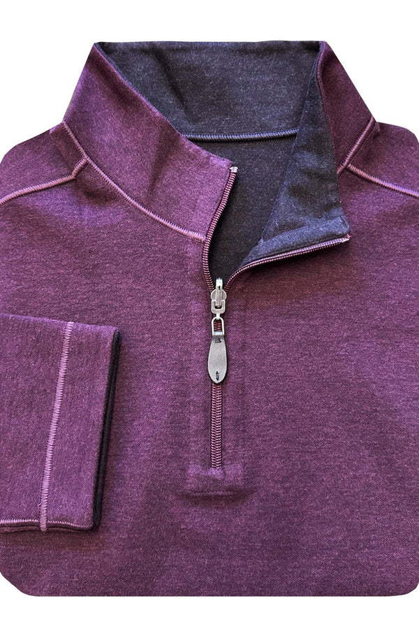 Nicoby Age of Wisdom Purple Qtr Zip Pullover