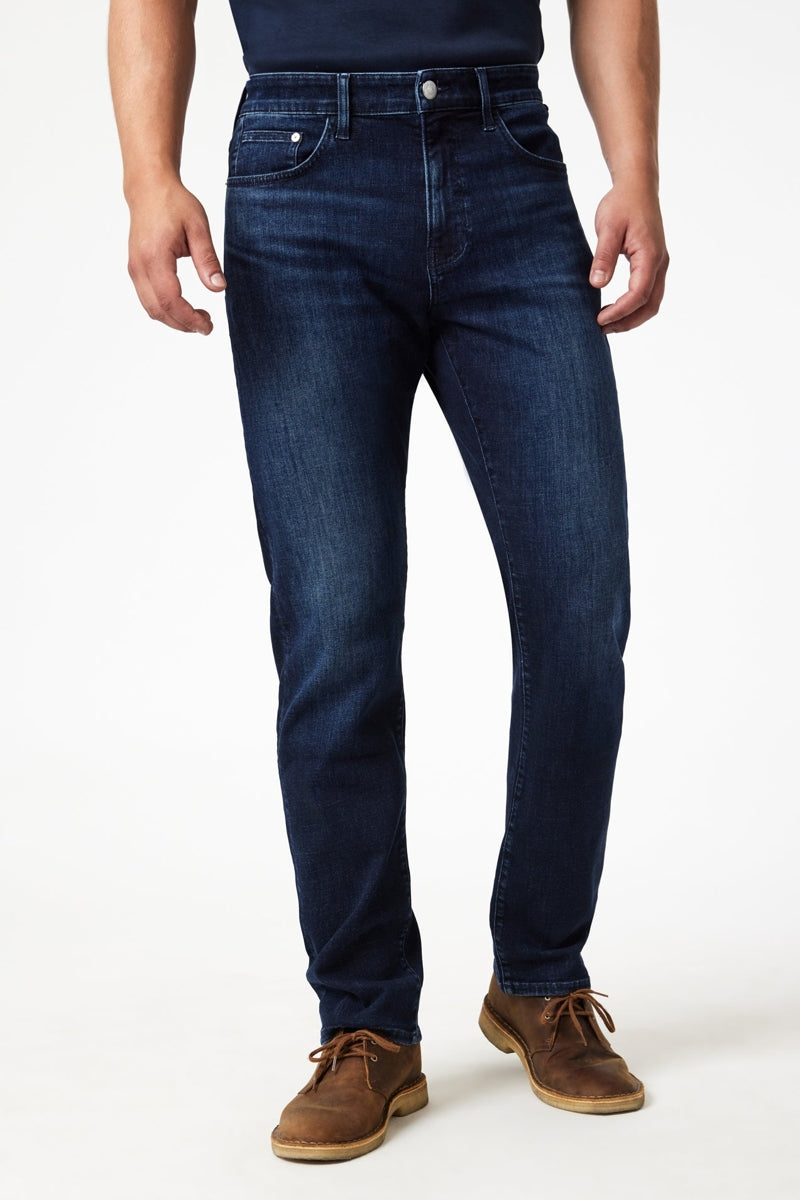 Wholesale,Mavi, Mavi Deep Brushed Feather Blue Zach Straight Leg Jeans, Blue, 40W-30L-Tag40
