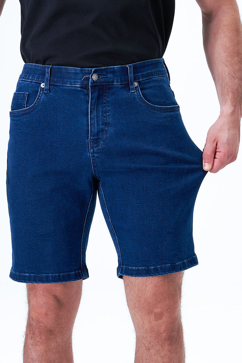 Eubi Sapphire Blue Air-Flex Jean 9" Shorts