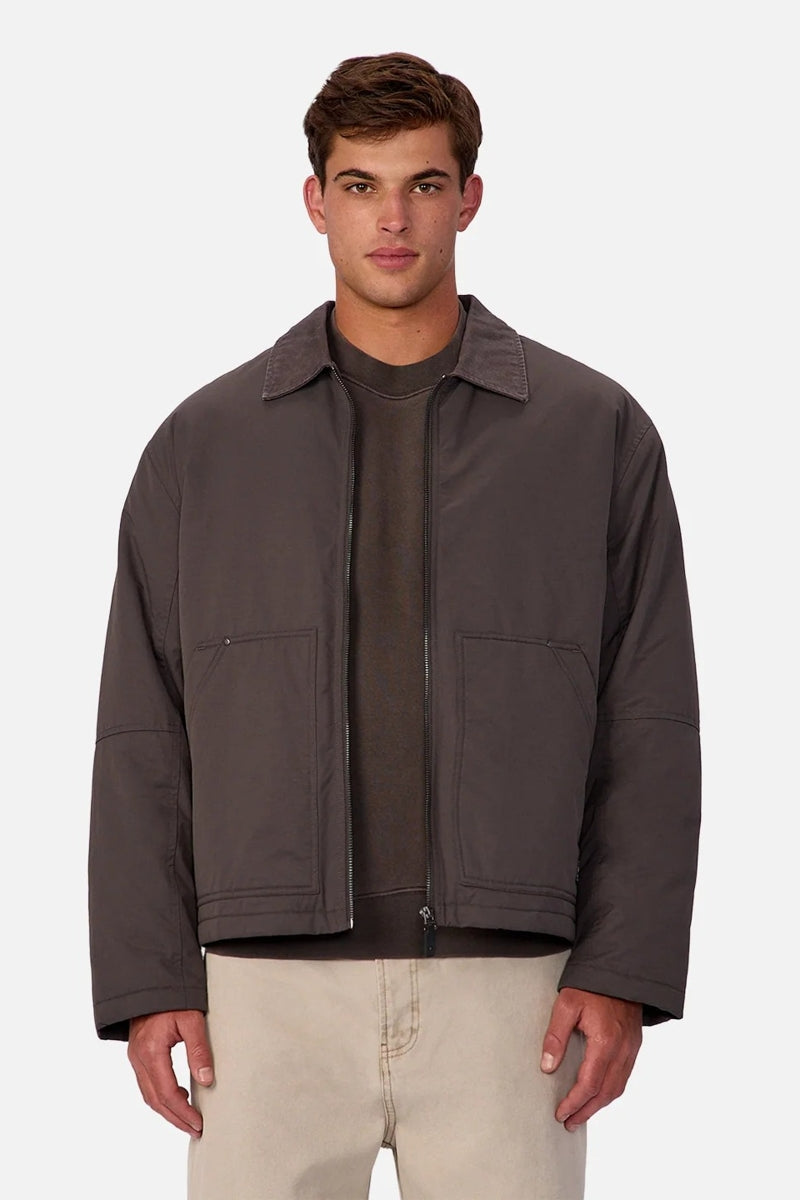 Wholesale,INDUSTRIE AUSTRALIA, INDUSTRIE AUSTRALIA Charcoal Padded Jacket, Grey, Medium-46-TagMLarge-48-TagLExtra Large-50-TagXLExtra Extra Large-52-TagXXLSmall-44-TagS
