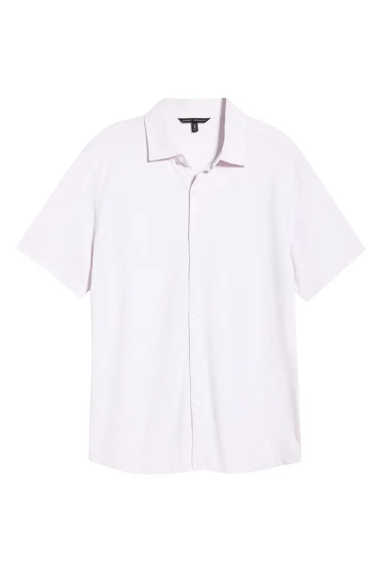 Direct From Brand,Robert Barakett, Robert Barakett Lavender Textured Knit Shirt, Purple, Large-46-TagL