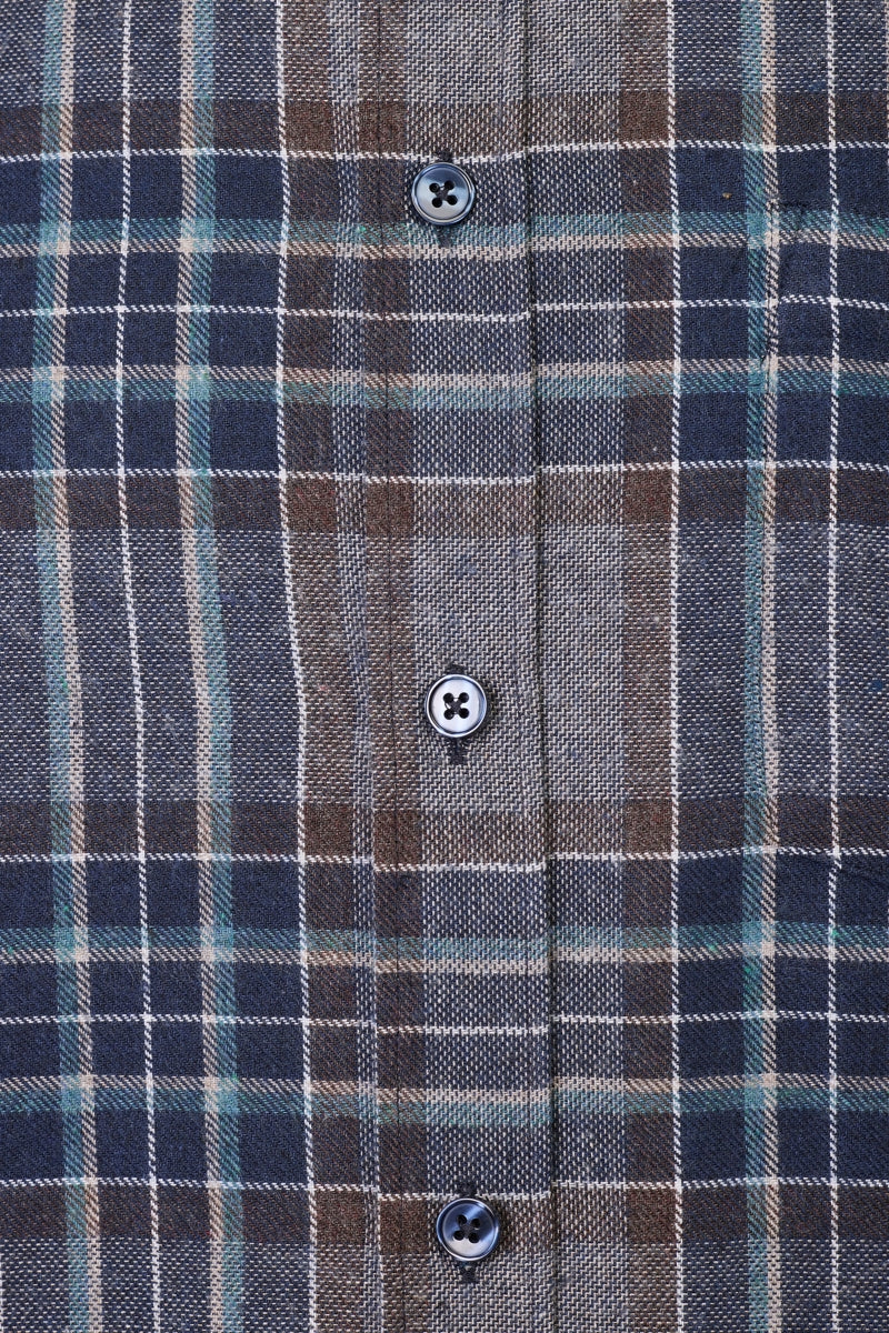 Wholesale,American Heritage, American Heritage Brown Multi Melange  Brushed Flannel Shirt, Brown, Medium-44-TagMLarge-47-TagLExtra Large-49-TagXL