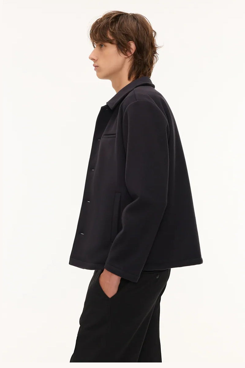 Direct From Brand,FYNE, FYNE Black Front Pocket Fleece Jacket, Black, Extra Large-48-TagXL
