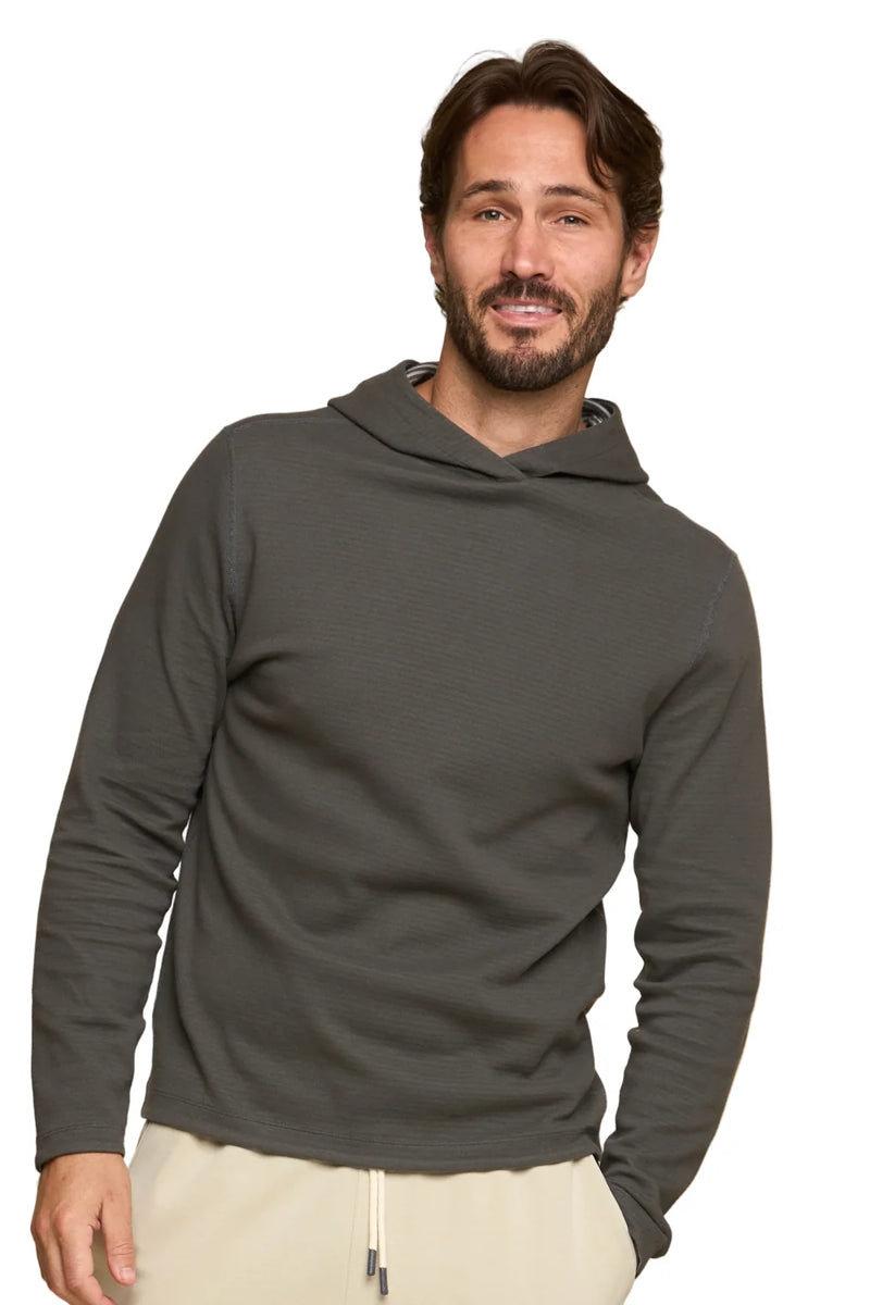 Wholesale,Fundamental Coast, Fundamental Coast Dark Shadow Pique Hoodie, Grey, Small-39-TagSMedium-42-TagMLarge-45-TagLExtra Large-48-TagXL