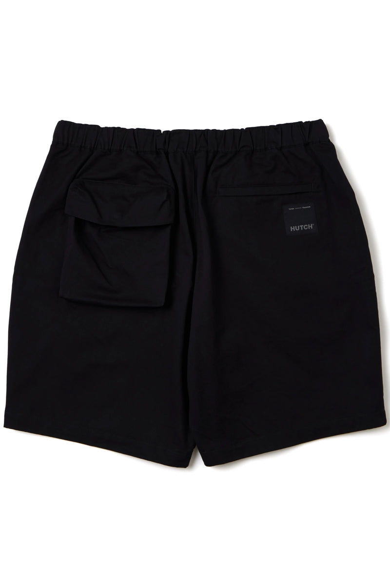 Direct From Brand,HUTCH ASAP, HUTCH BlackTwill Buckle Shorts, Black, 34W-9L-TagL