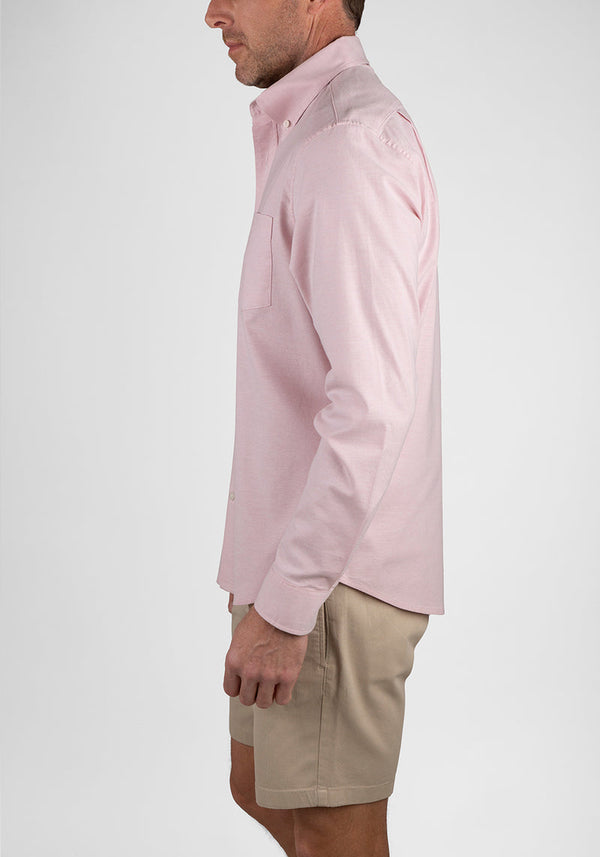 Tailor Vintage Candy Pink Airotec Stretch Long Sleeve Shirt