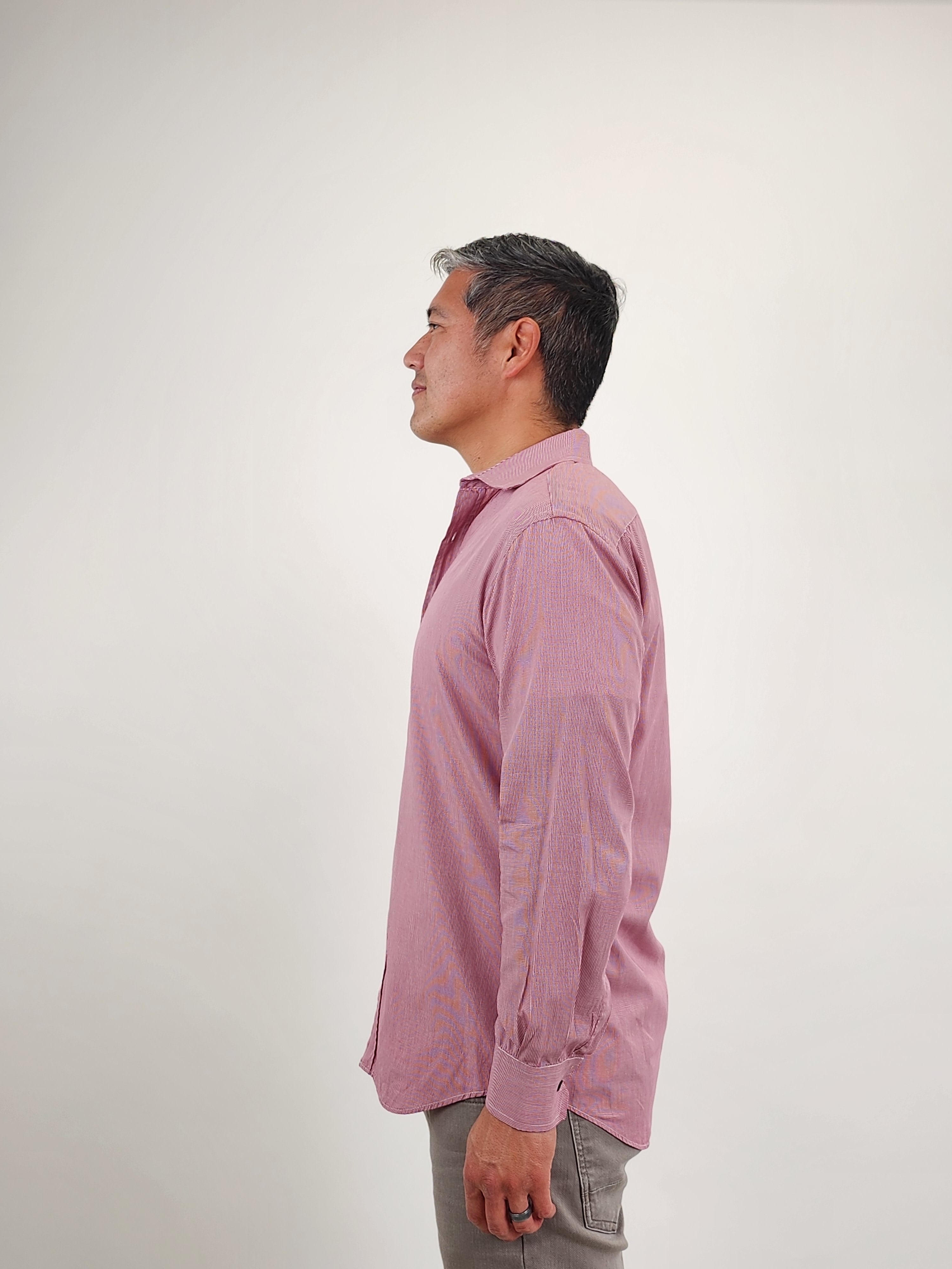 The RealReal,Paul Smith, Paul Smith Red Micro Check Print Button Up Shirt, Red, Large-45-TagL